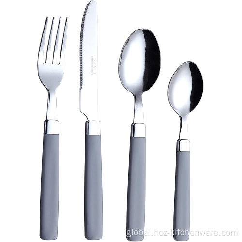  16Pcs Plastic Handle Tableware Tabletop Setting Flatware Factory